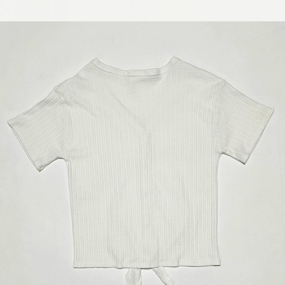 Women's White Button-Down Top - Picture 2 of 3